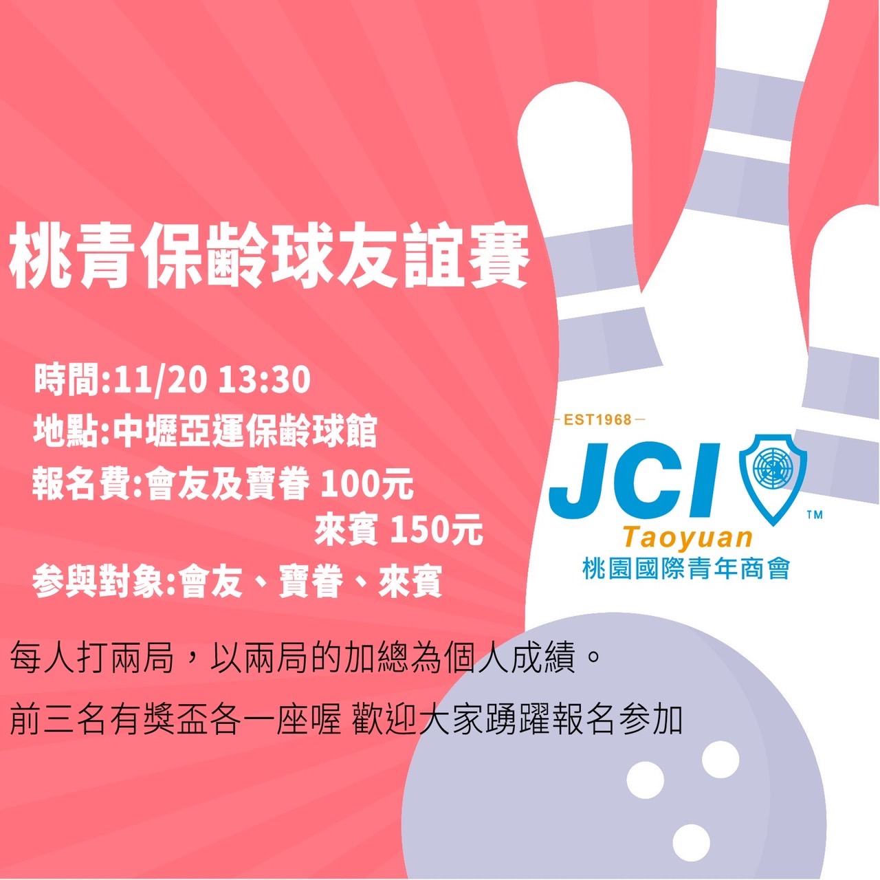 桃青保齡球友誼賽